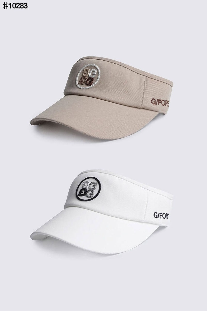 지포어-모자-국내배송 톤온톤 컬러 엠브로이디드 바이저