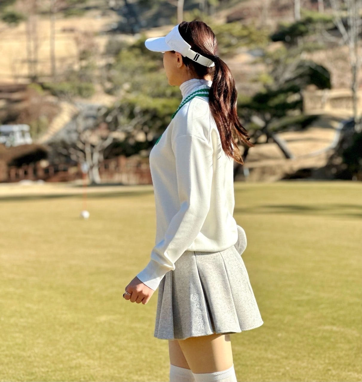 지포어-상의-국내배송 니트 카라 폴로 (WOMEN)