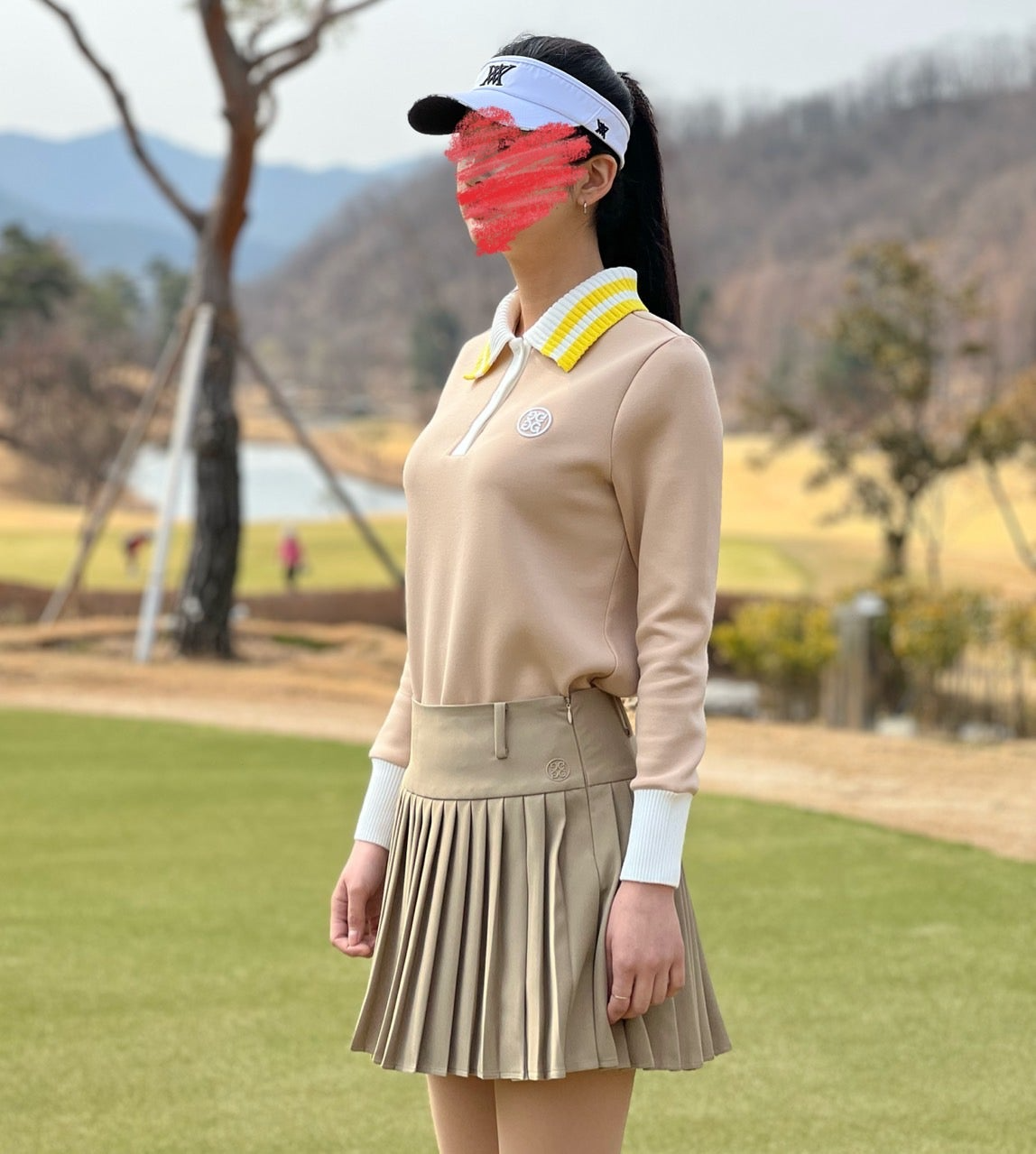 지포어-상의-국내배송 니트 카라 폴로 (WOMEN)