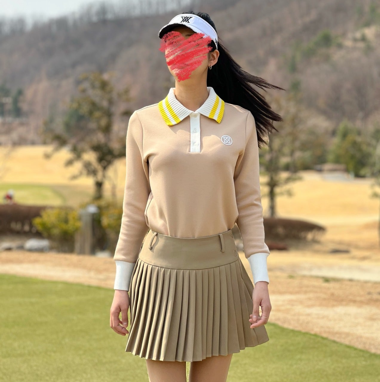 지포어-상의-국내배송 니트 카라 폴로 (WOMEN)