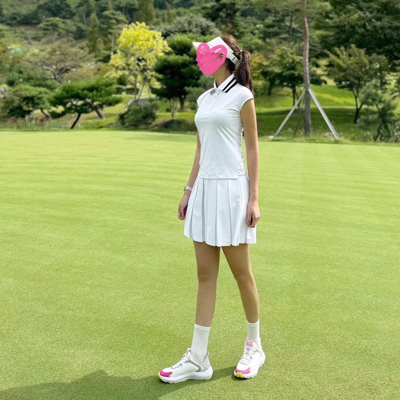 지포어-상의-국내배송 드롭 숄더 카라 티셔츠 (WOMAN)