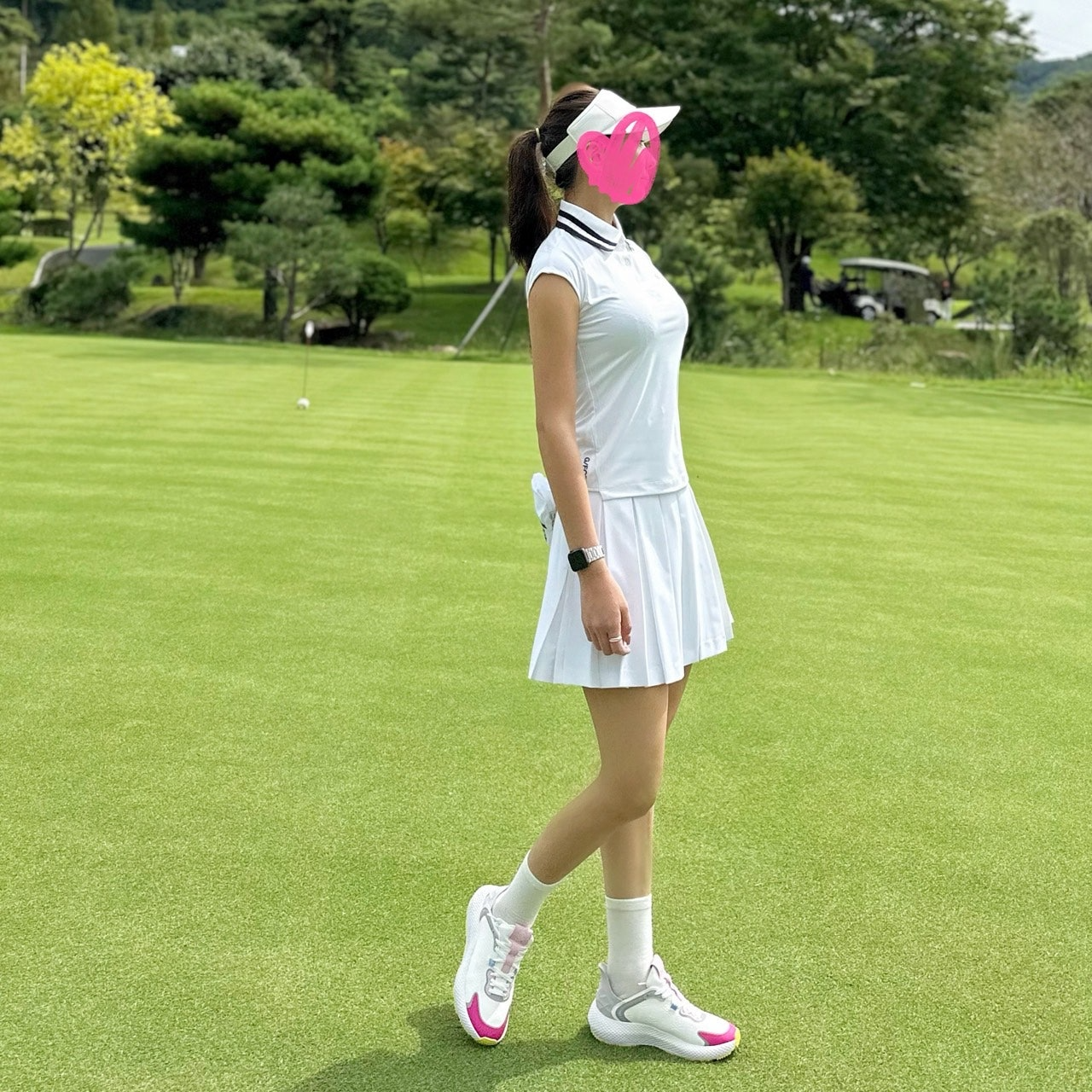 지포어-상의-국내배송 드롭 숄더 카라 티셔츠 (WOMAN)