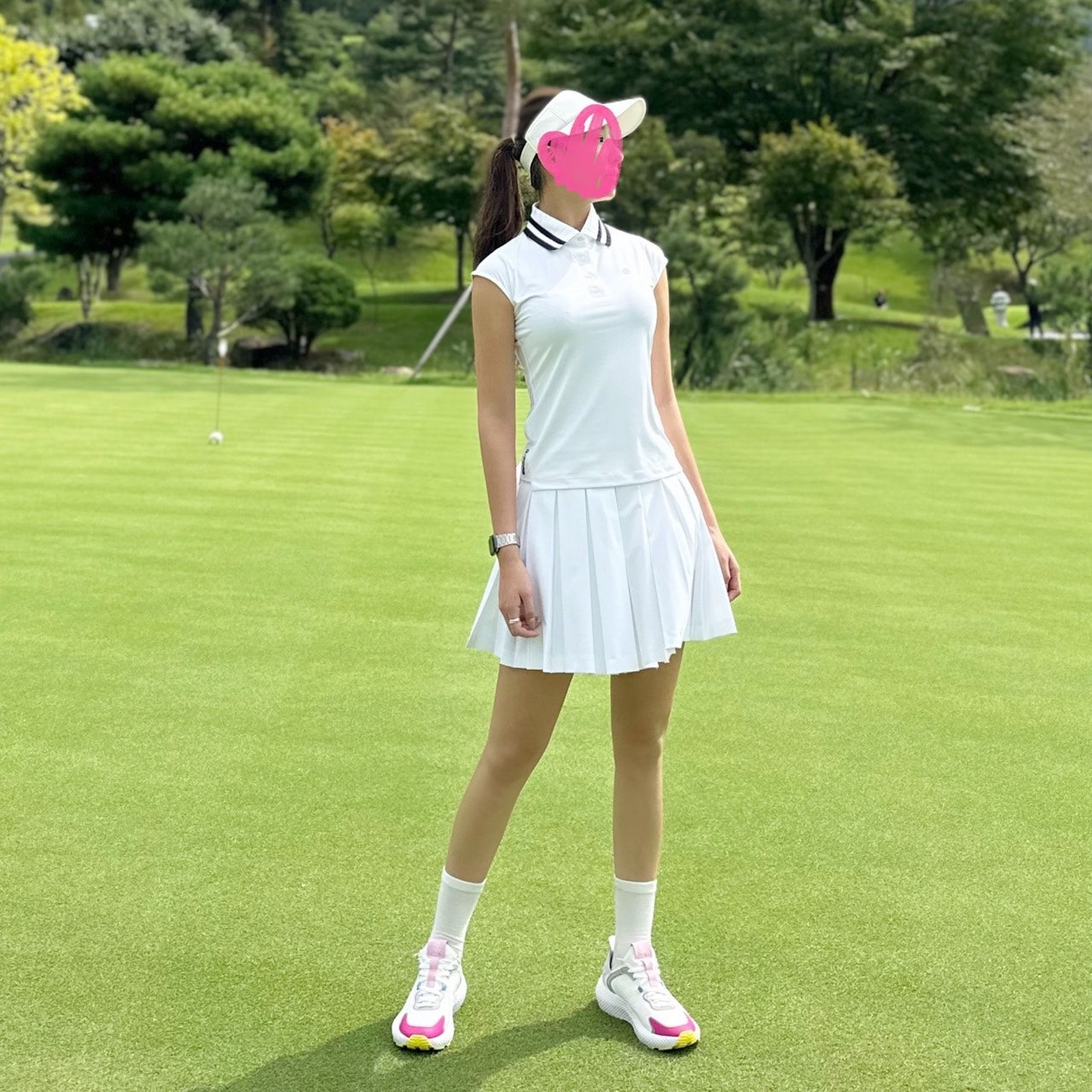 지포어-상의-국내배송 드롭 숄더 카라 티셔츠 (WOMAN)