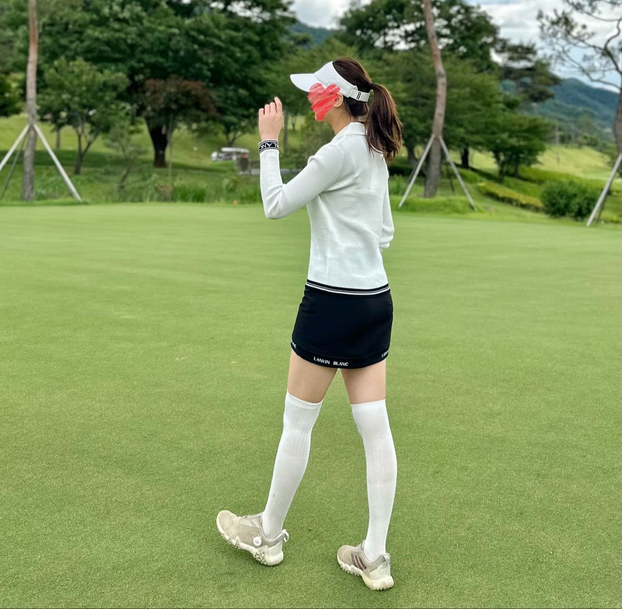 랑방블루-상의-국내배송 리브드 칼라 가디건 (WOMEN)