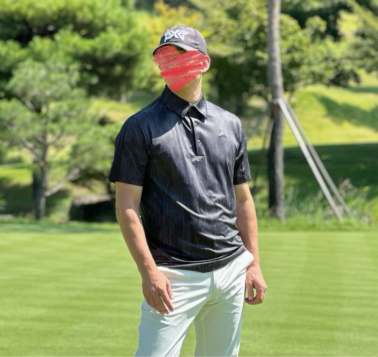 PXG-상의-국내배송 맨즈 스컬 모티브 패턴 카라 반팔 티셔츠 ( MEN )