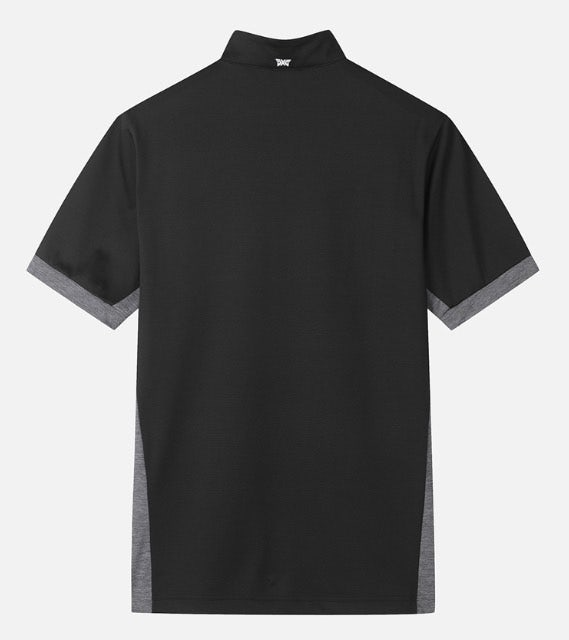 PXG-상의-국내배송 맨즈 썸머 카라 블럭 하프 집업 티셔츠 ( MEN )
