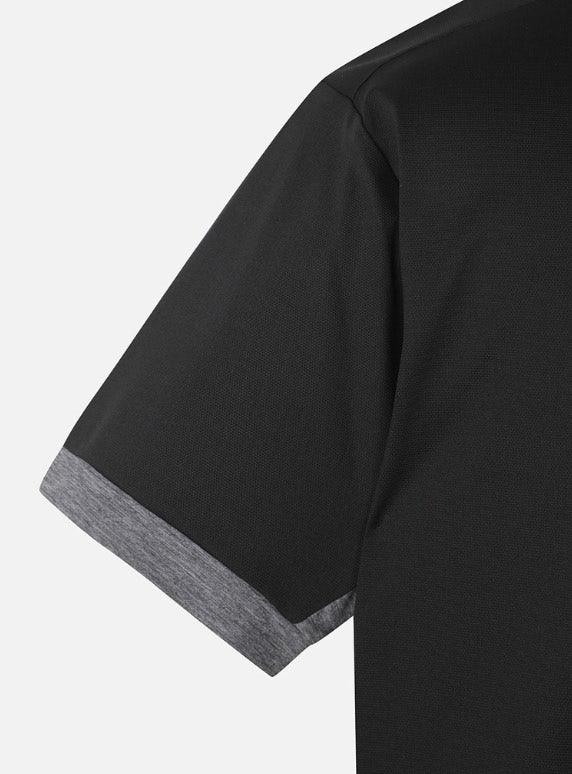 PXG-상의-국내배송 맨즈 썸머 카라 블럭 하프 집업 티셔츠 ( MEN )