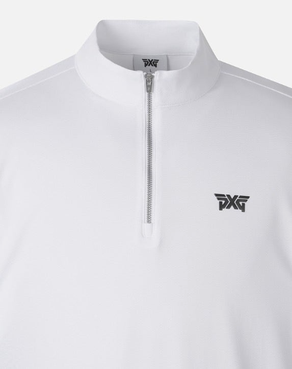 PXG-상의-국내배송 맨즈 썸머 카라 블럭 하프 집업 티셔츠 ( MEN )