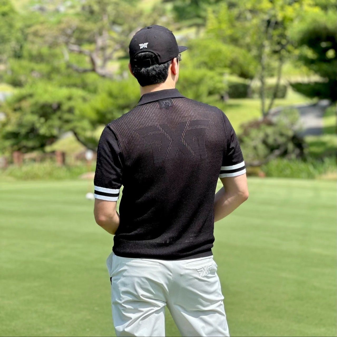 PXG-상의-국내배송 맨즈 썸머 카라 쇼츠 슬리브 니트 (MAN)