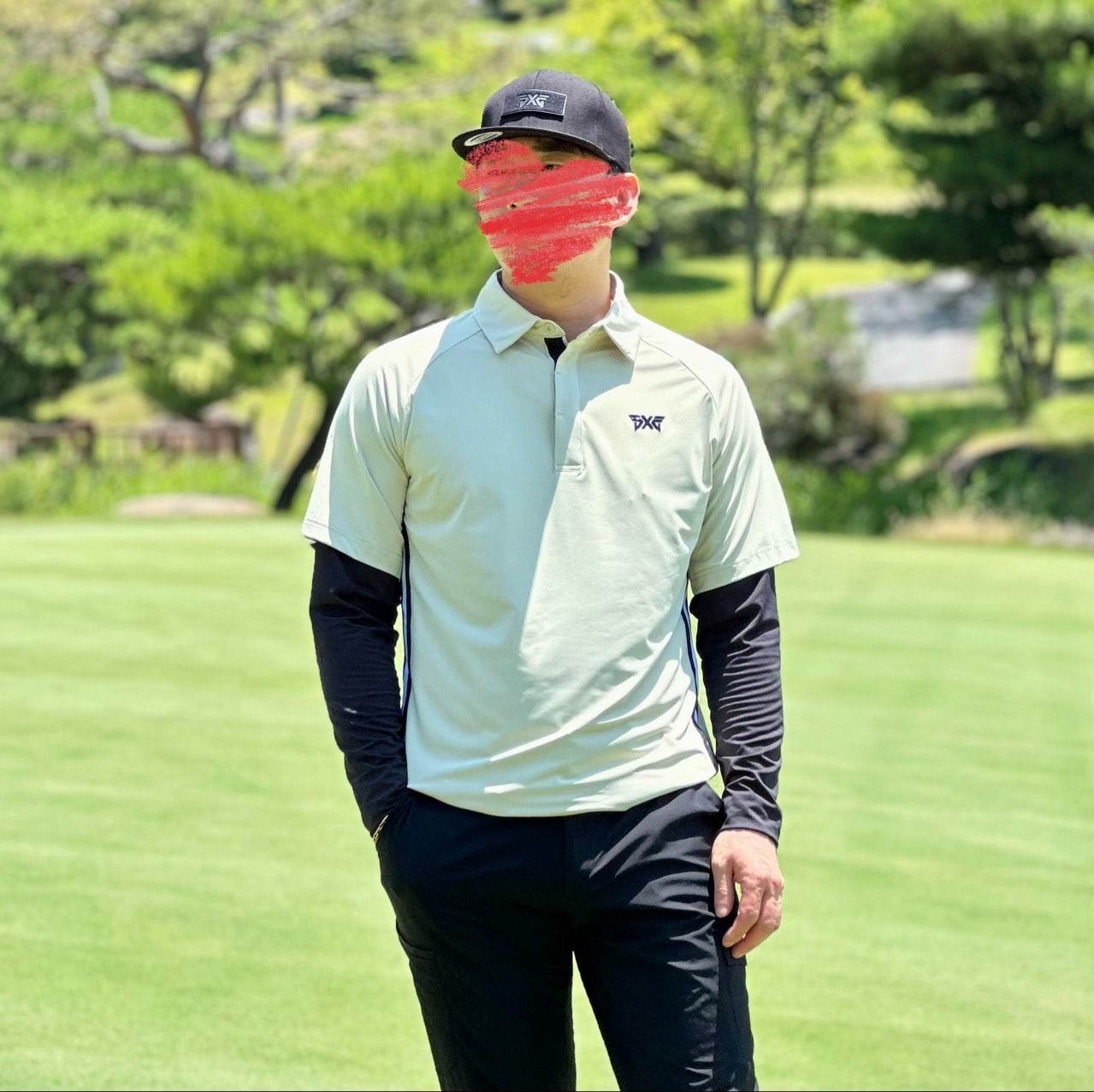 PXG-상의-국내배송 맨즈 썸머 쿨 슬리브 레이어드 카라 긴팔 티셔츠 (MAN)