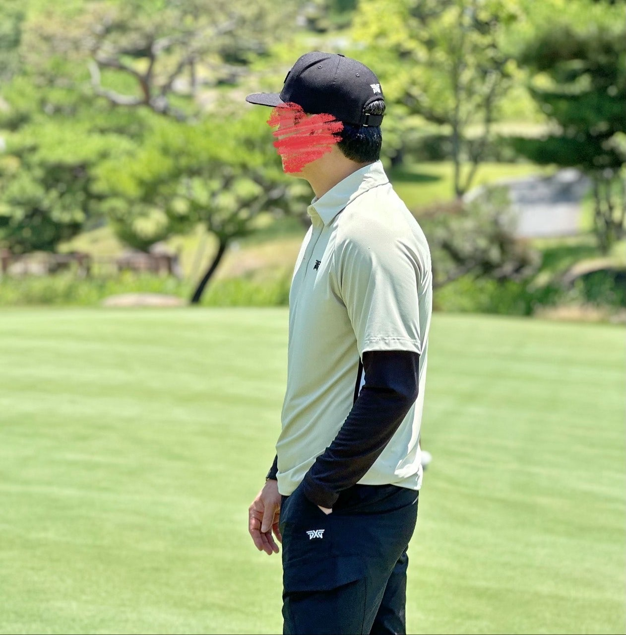 PXG-상의-국내배송 맨즈 썸머 쿨 슬리브 레이어드 카라 긴팔 티셔츠 (MAN)