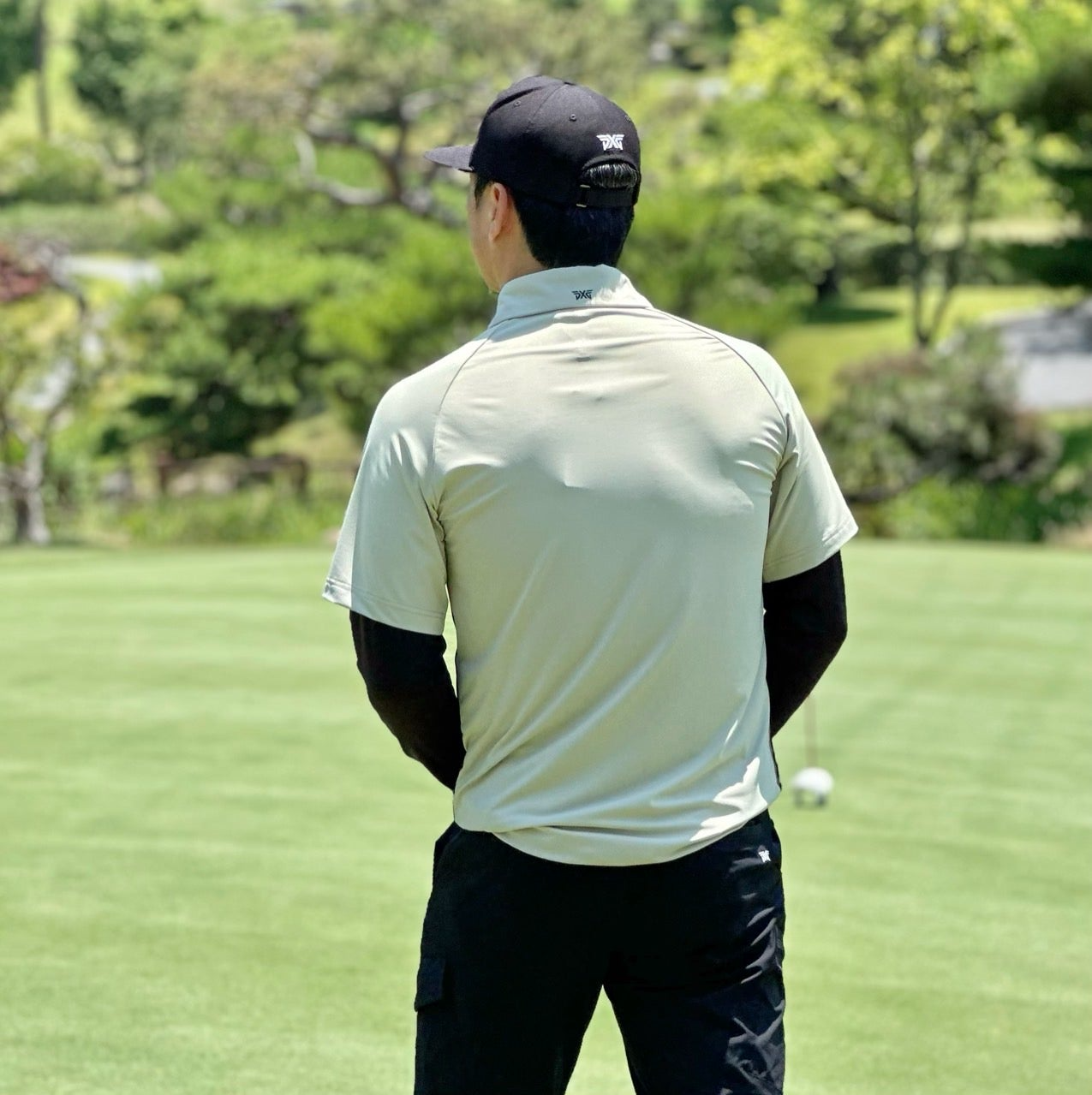 PXG-상의-국내배송 맨즈 썸머 쿨 슬리브 레이어드 카라 긴팔 티셔츠 (MAN)