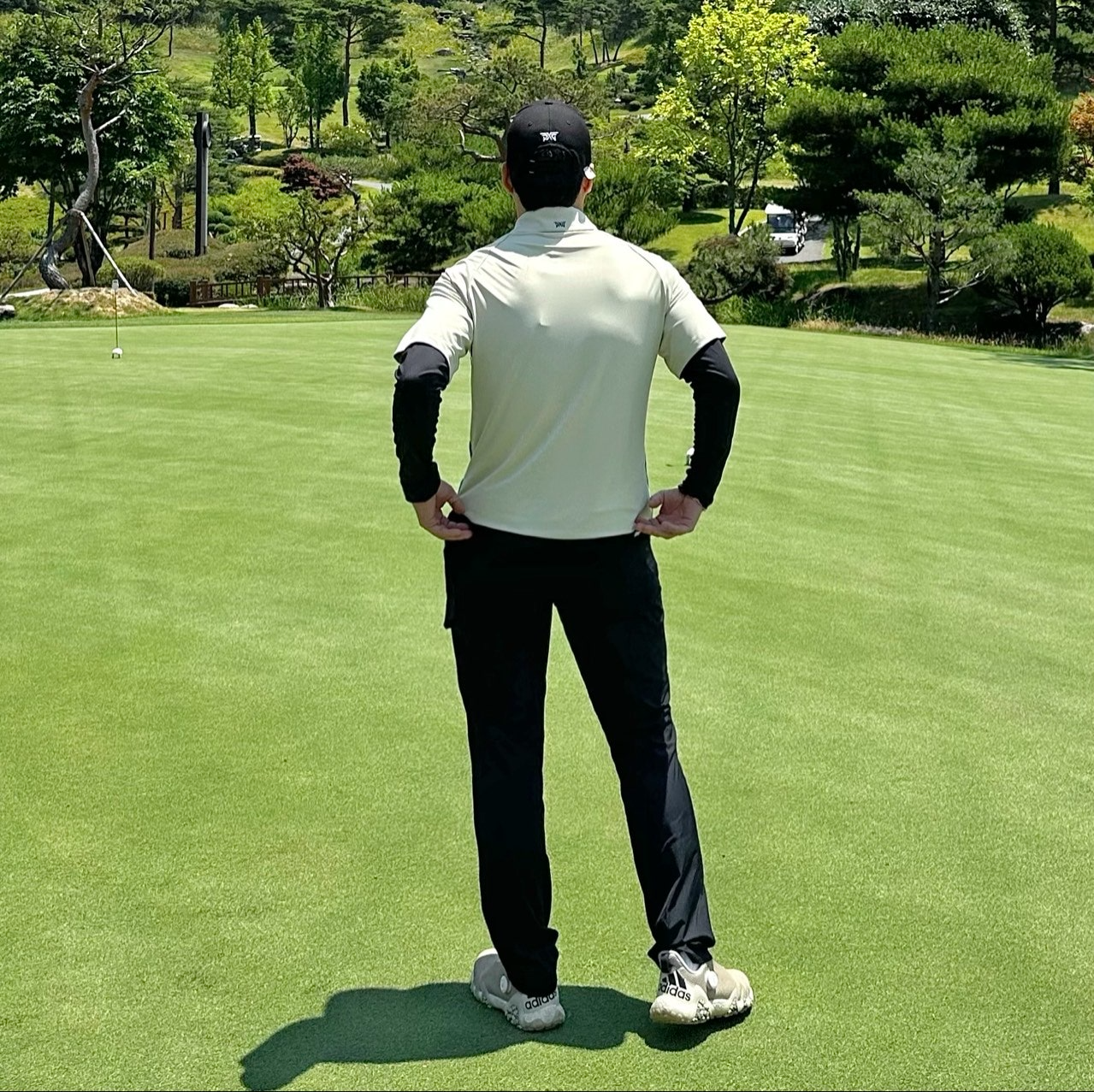 PXG-상의-국내배송 맨즈 썸머 쿨 슬리브 레이어드 카라 긴팔 티셔츠 (MAN)