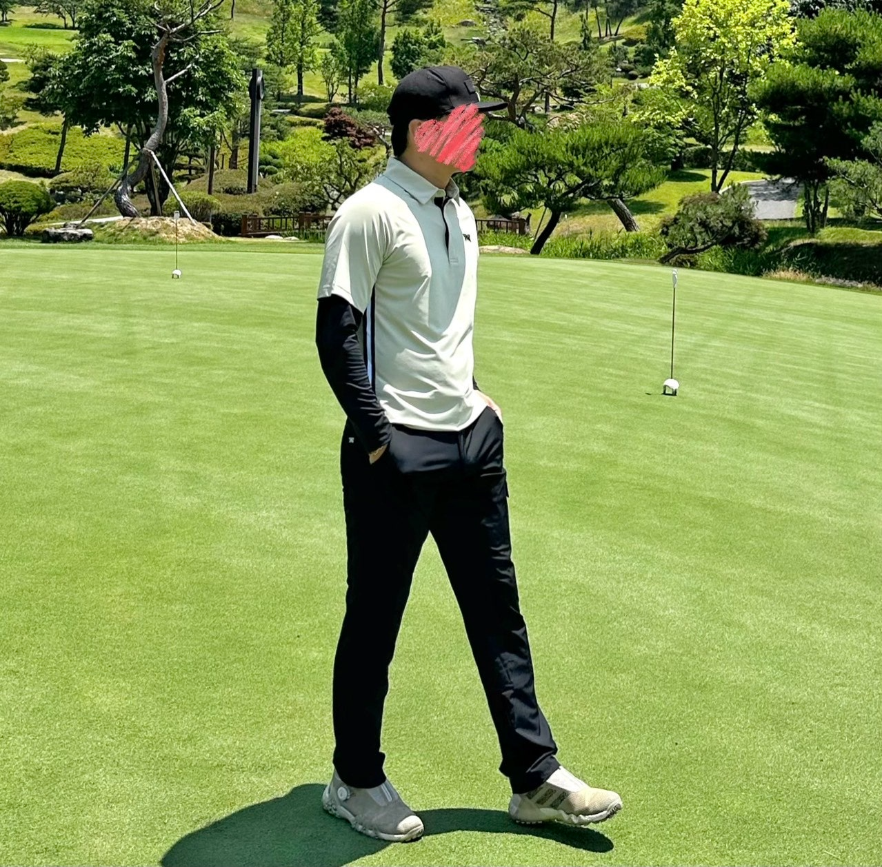 PXG-상의-국내배송 맨즈 썸머 쿨 슬리브 레이어드 카라 긴팔 티셔츠 (MAN)