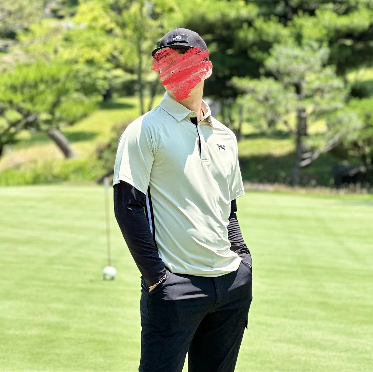 PXG-상의-국내배송 맨즈 썸머 쿨 슬리브 레이어드 카라 긴팔 티셔츠 (MAN)