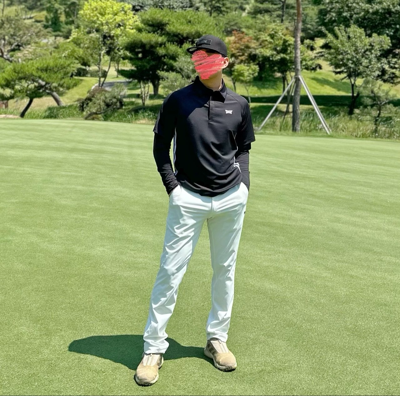 PXG-상의-국내배송 맨즈 썸머 쿨 슬리브 레이어드 카라 긴팔 티셔츠 (MAN)