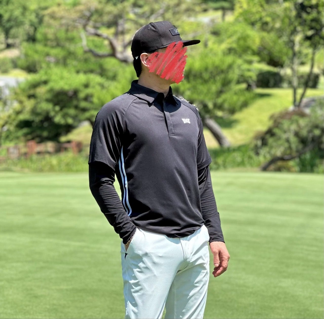 PXG-상의-국내배송 맨즈 썸머 쿨 슬리브 레이어드 카라 긴팔 티셔츠 (MAN)