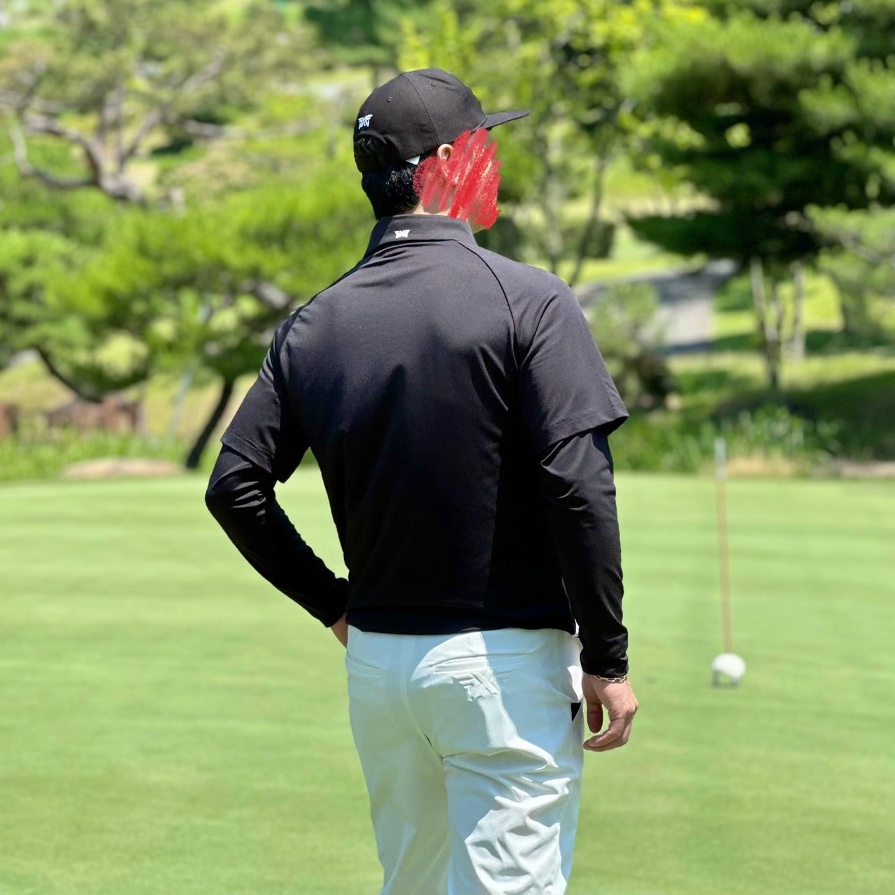 PXG-상의-국내배송 맨즈 썸머 쿨 슬리브 레이어드 카라 긴팔 티셔츠 (MAN)