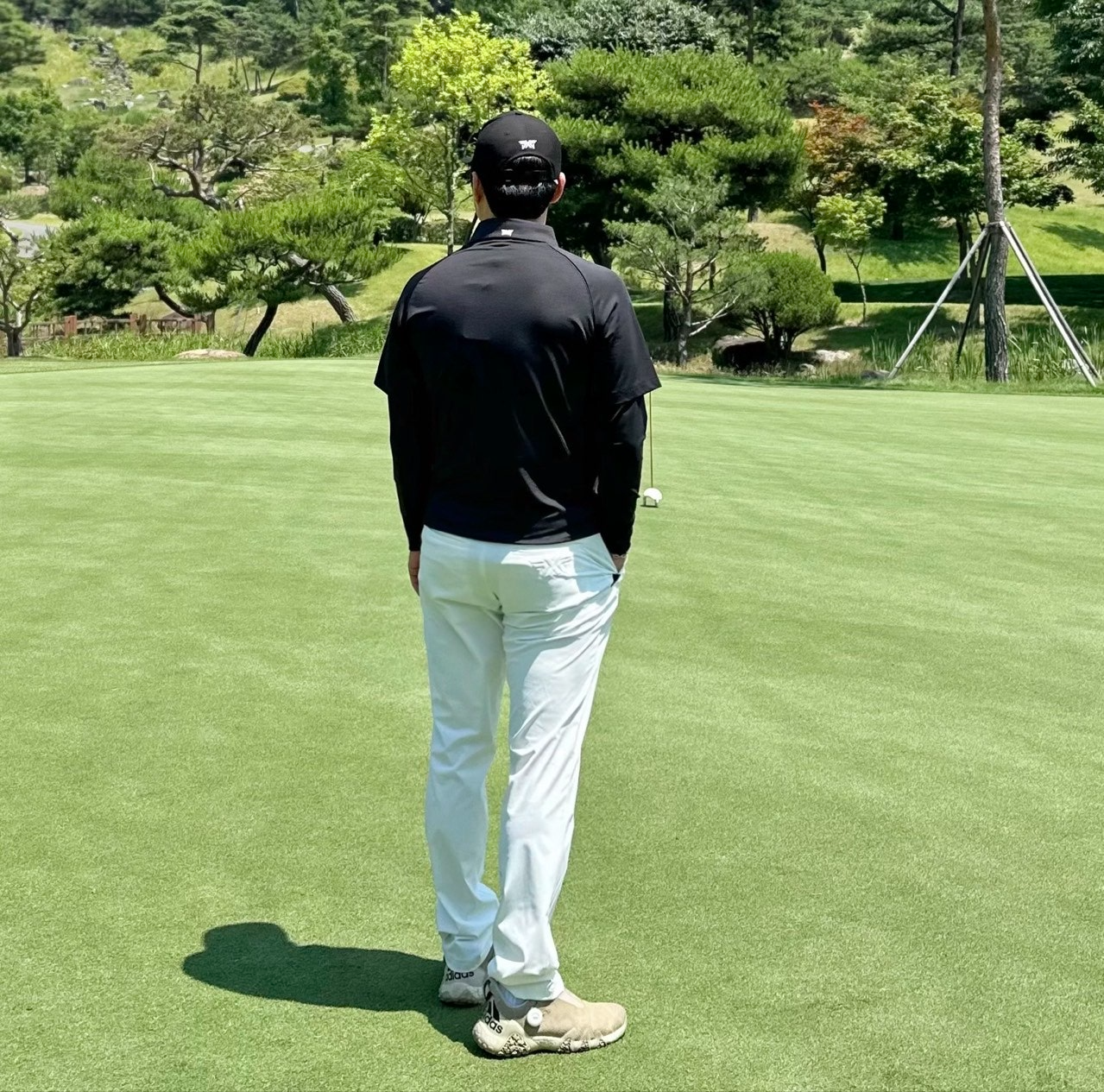 PXG-상의-국내배송 맨즈 썸머 쿨 슬리브 레이어드 카라 긴팔 티셔츠 (MAN)