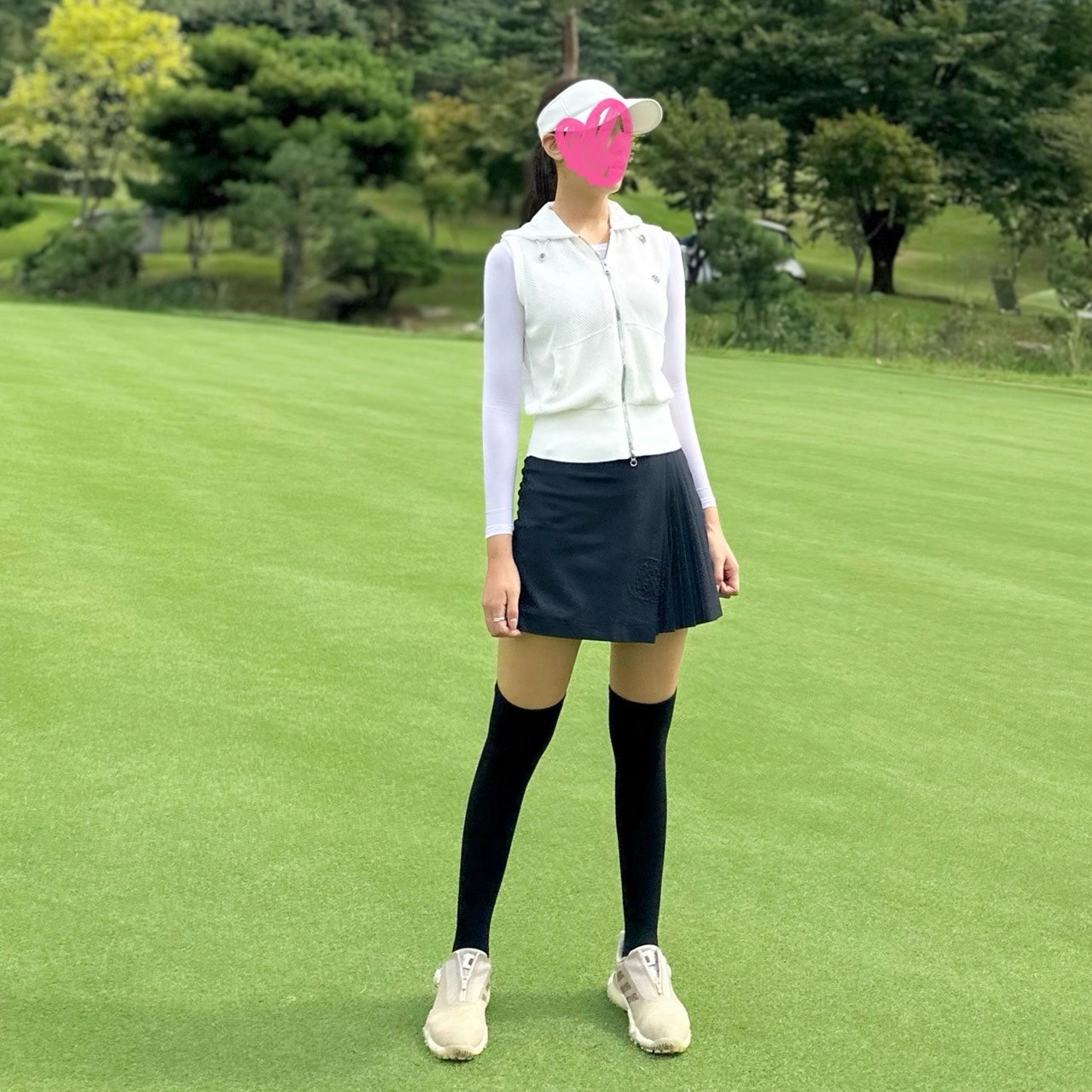 지포어-상의-국내배송 메쉬 니트 베스트 (WOMEN)