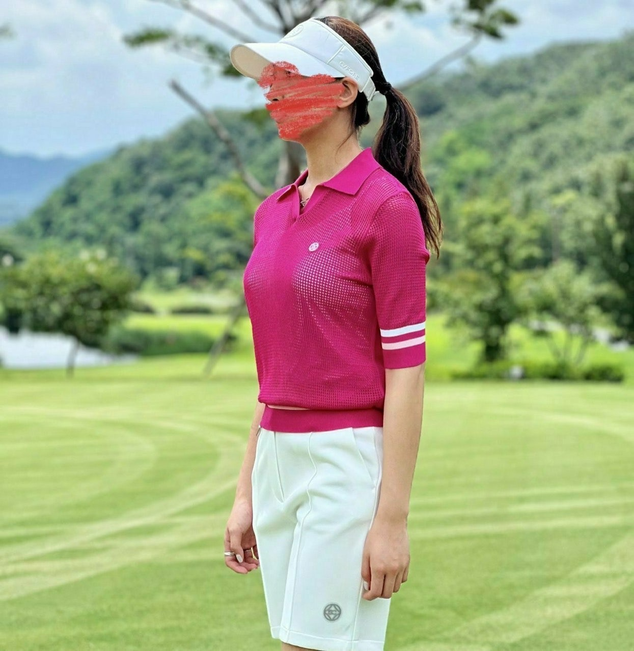지포어-상의-국내배송 메쉬 스웨터 (WOMEN)