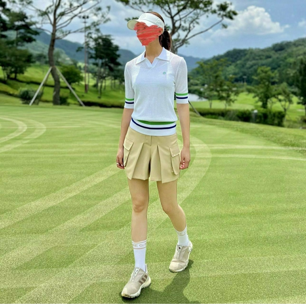 지포어-상의-국내배송 메쉬 스웨터 (WOMEN)
