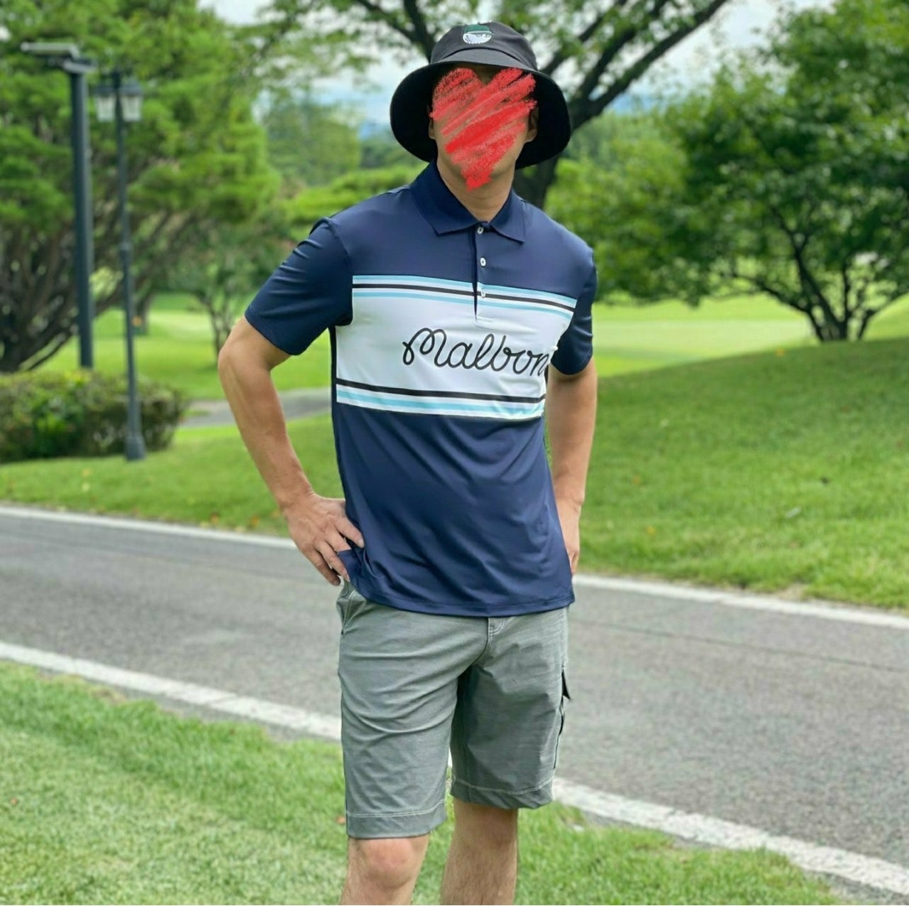 말본-상의-국내배송 블럭 폴로 티셔츠 (MAN)