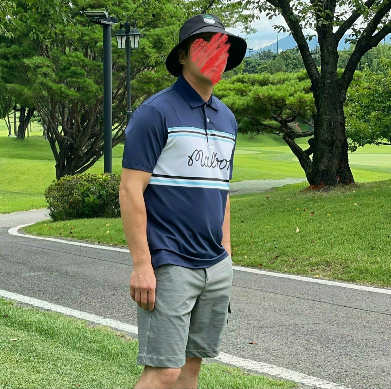 말본-상의-국내배송 블럭 폴로 티셔츠 (MAN)