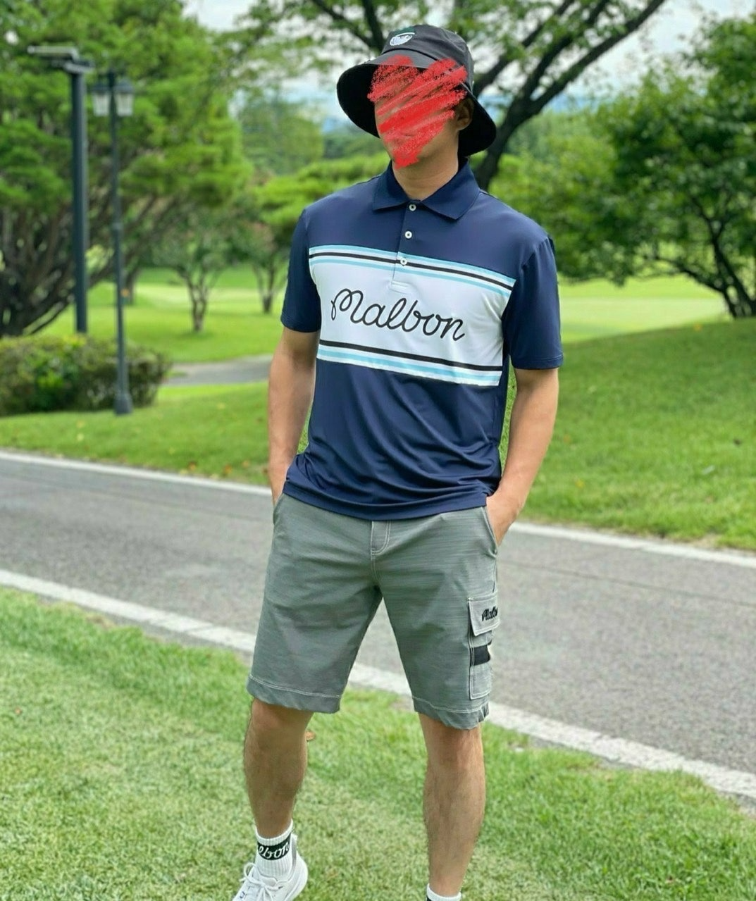 말본-상의-국내배송 블럭 폴로 티셔츠 (MAN)