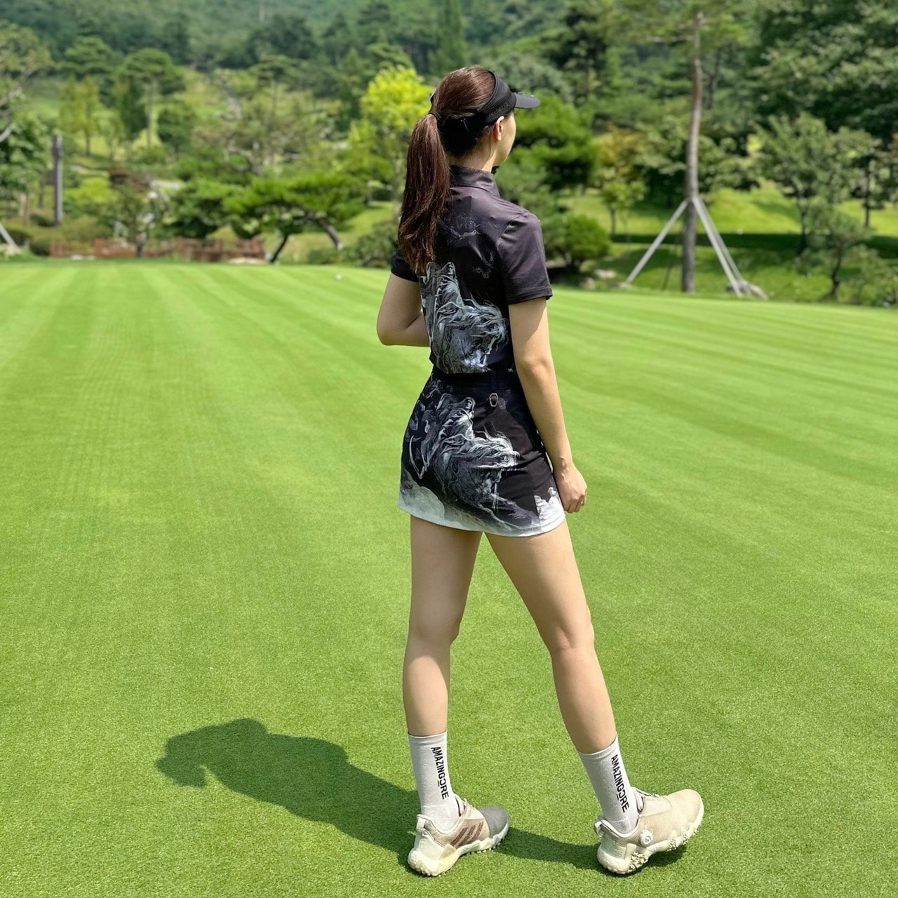어메이징크리스찬-상의-국내배송 단테 인페르노 카라 티셔츠 (WOMEN)
