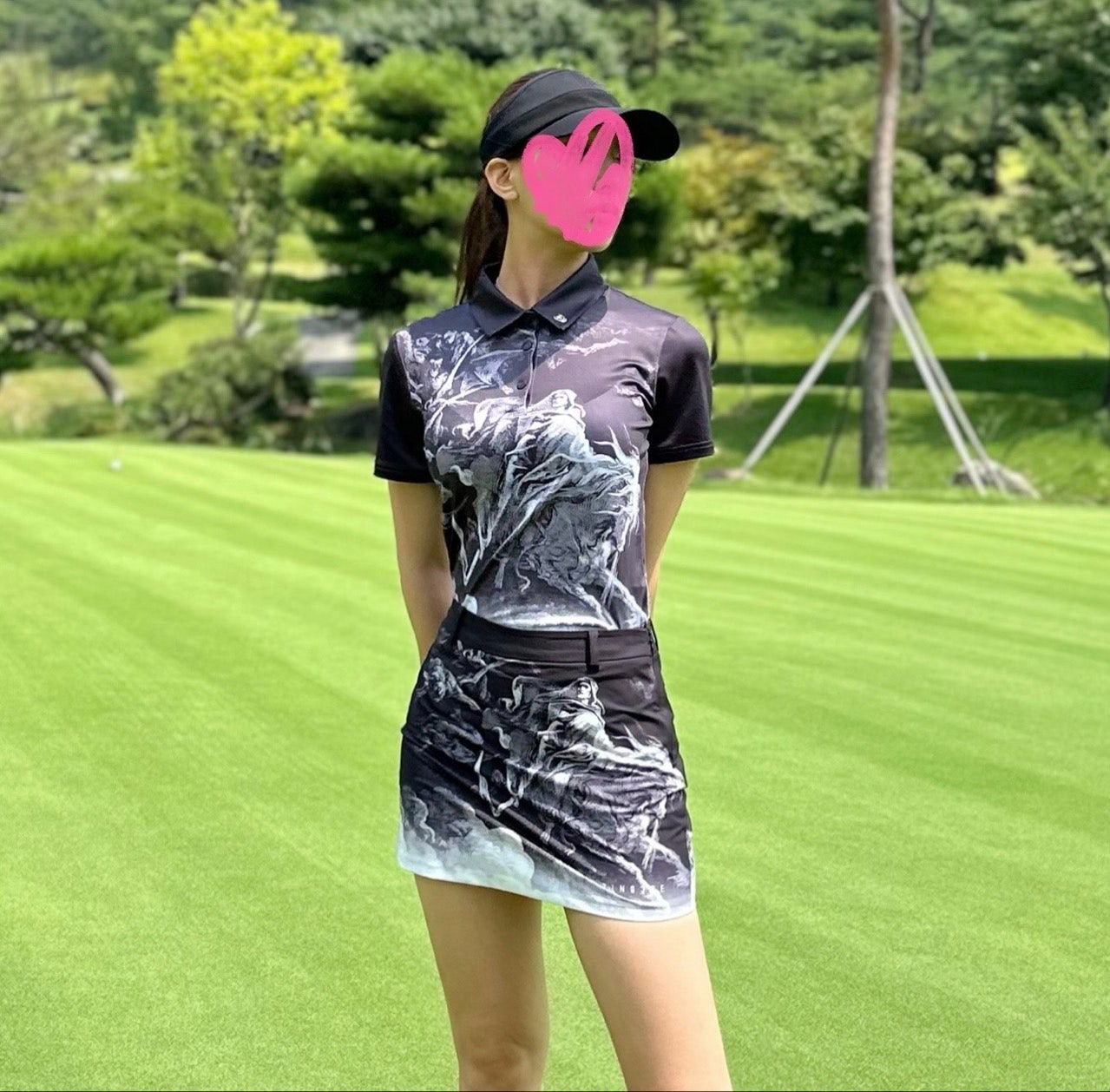 어메이징크리스찬-상의-국내배송 단테 인페르노 카라 티셔츠 (WOMEN)