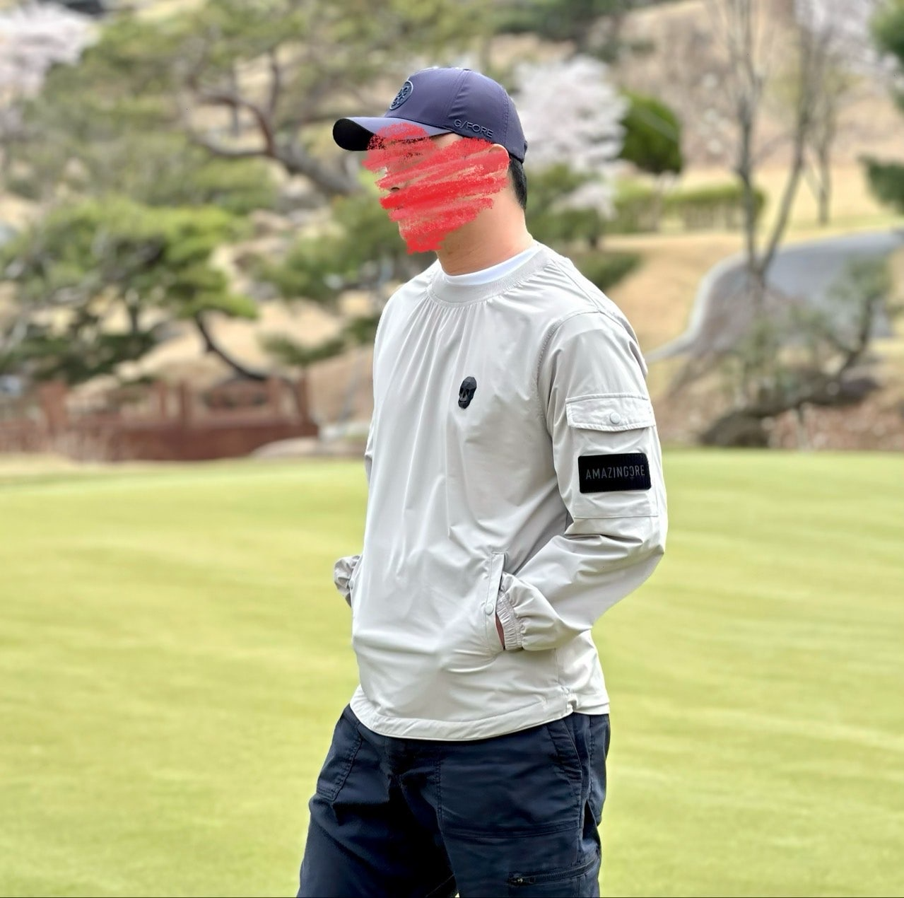 어메이징크리스찬-상의-국내배송 플렉스모션 우븐 라운드 아노락 (MEN)
