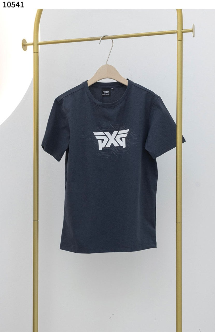 PXG-상의-국내배송 여름 그래픽 라운드 넥 숏 슬리브 티셔츠