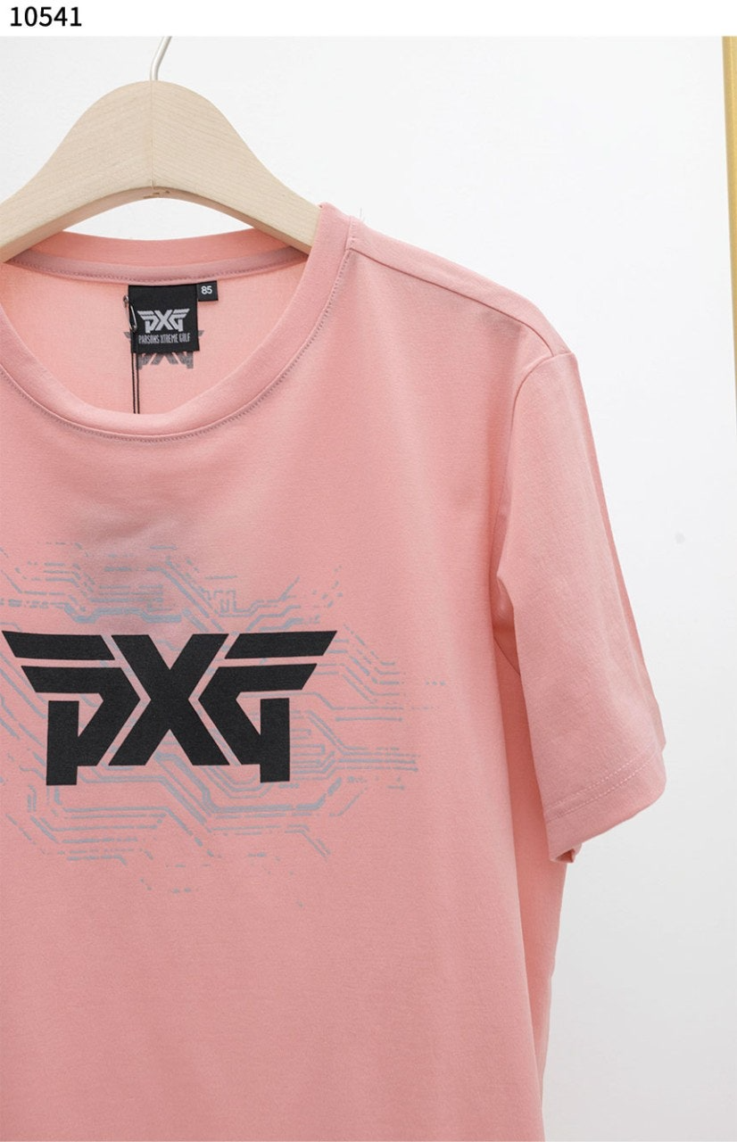 PXG-상의-국내배송 여름 그래픽 라운드 넥 숏 슬리브 티셔츠