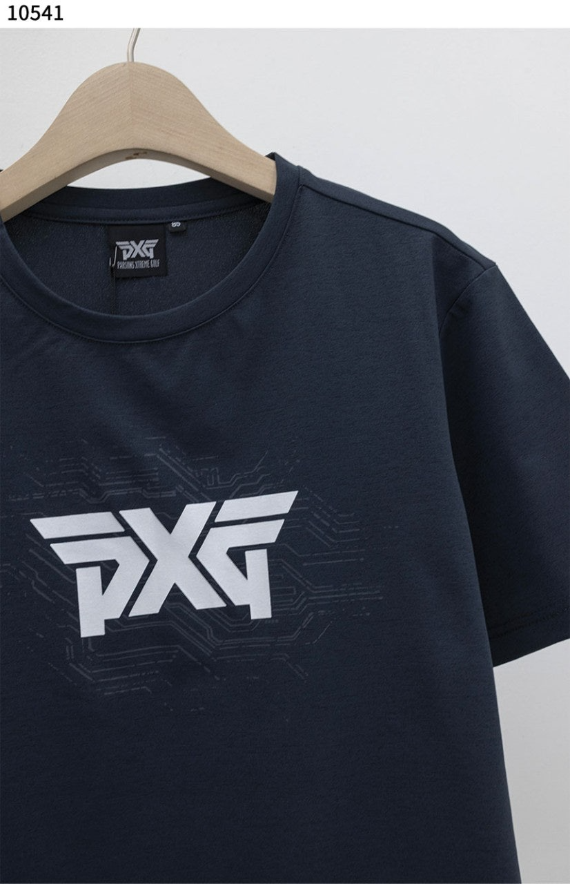 PXG-상의-국내배송 여름 그래픽 라운드 넥 숏 슬리브 티셔츠