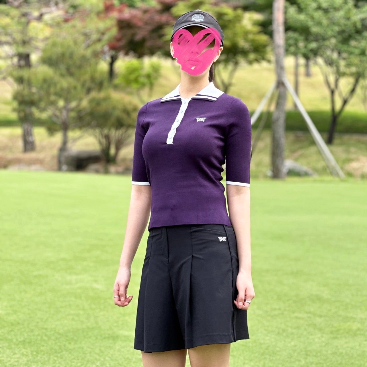 PXG-상의-국내배송 우먼 미들 슬리브 칼라 스웨터 (WOMEN)