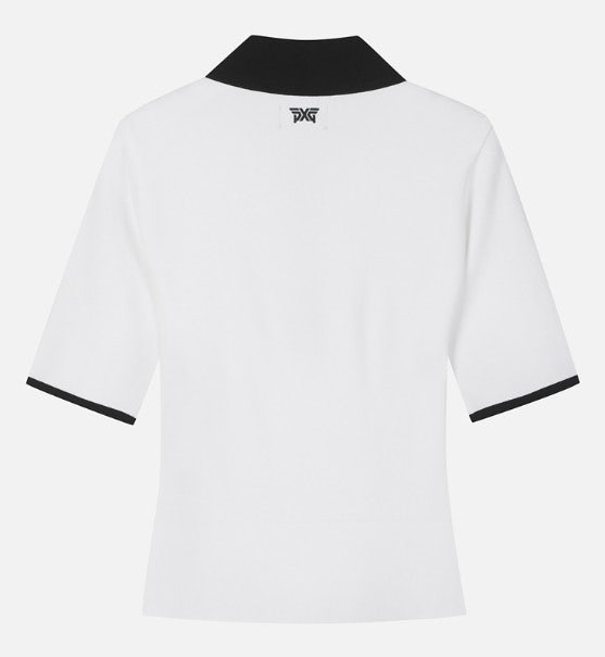 PXG-상의-국내배송 우먼 미들 슬리브 칼라 스웨터 (WOMEN)