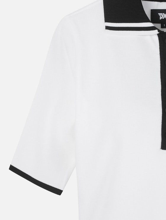 PXG-상의-국내배송 우먼 미들 슬리브 칼라 스웨터 (WOMEN)