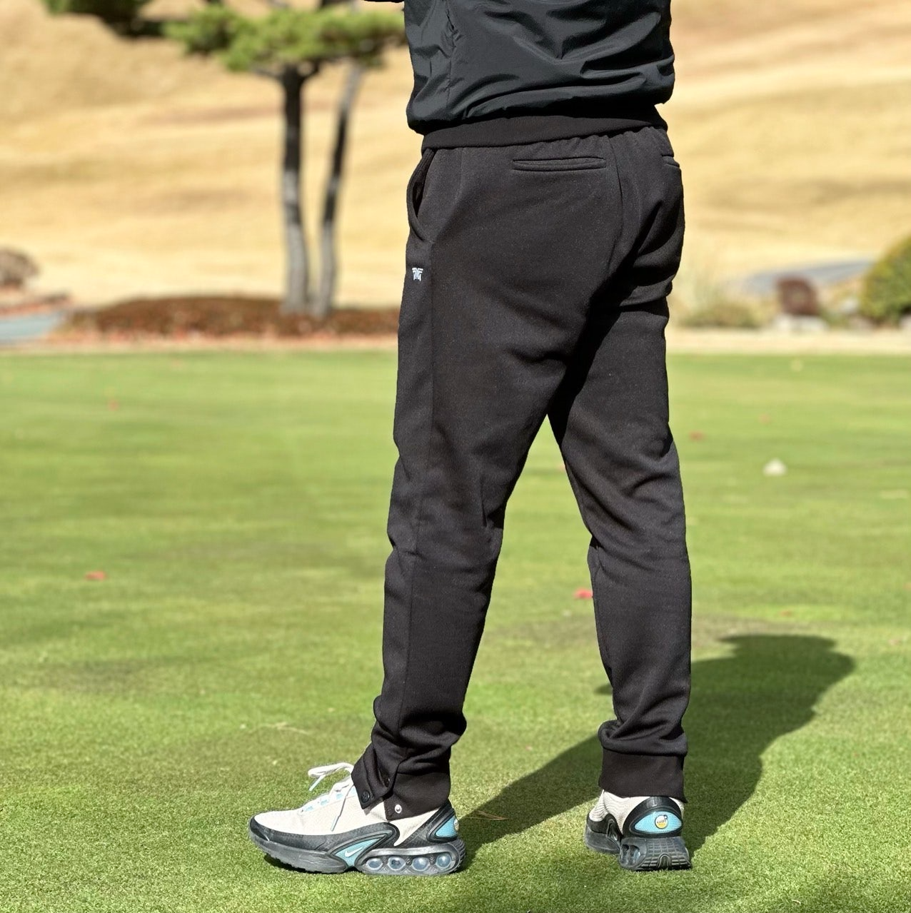 PXG-상의-국내배송 우먼 믹스 후드 맨투맨&우븐 조거팬츠 세트 (MEN)