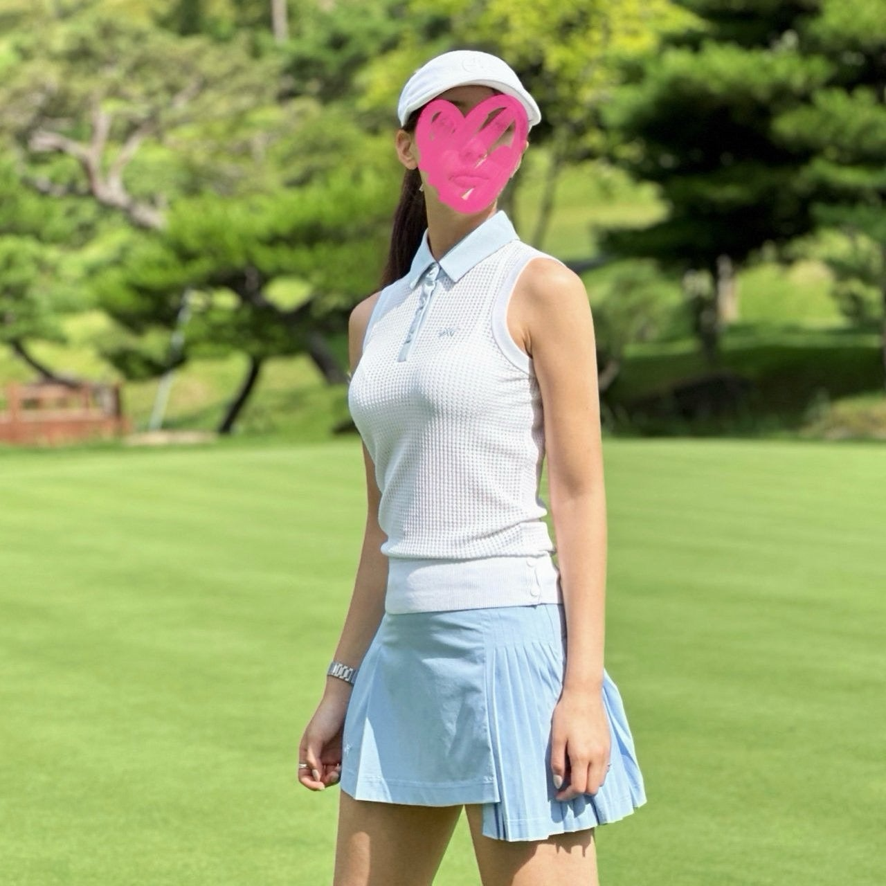 PXG-상의-국내배송 우먼 썸머 카라 슬리브리스 스웨터 (WOMEN)