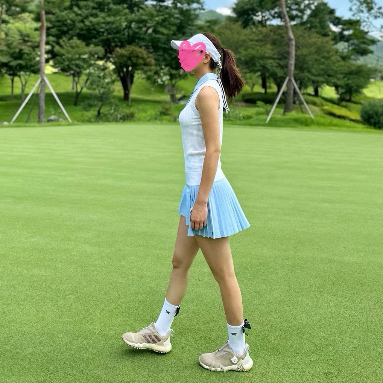 PXG-상의-국내배송 우먼 썸머 카라 슬리브리스 스웨터 (WOMEN)