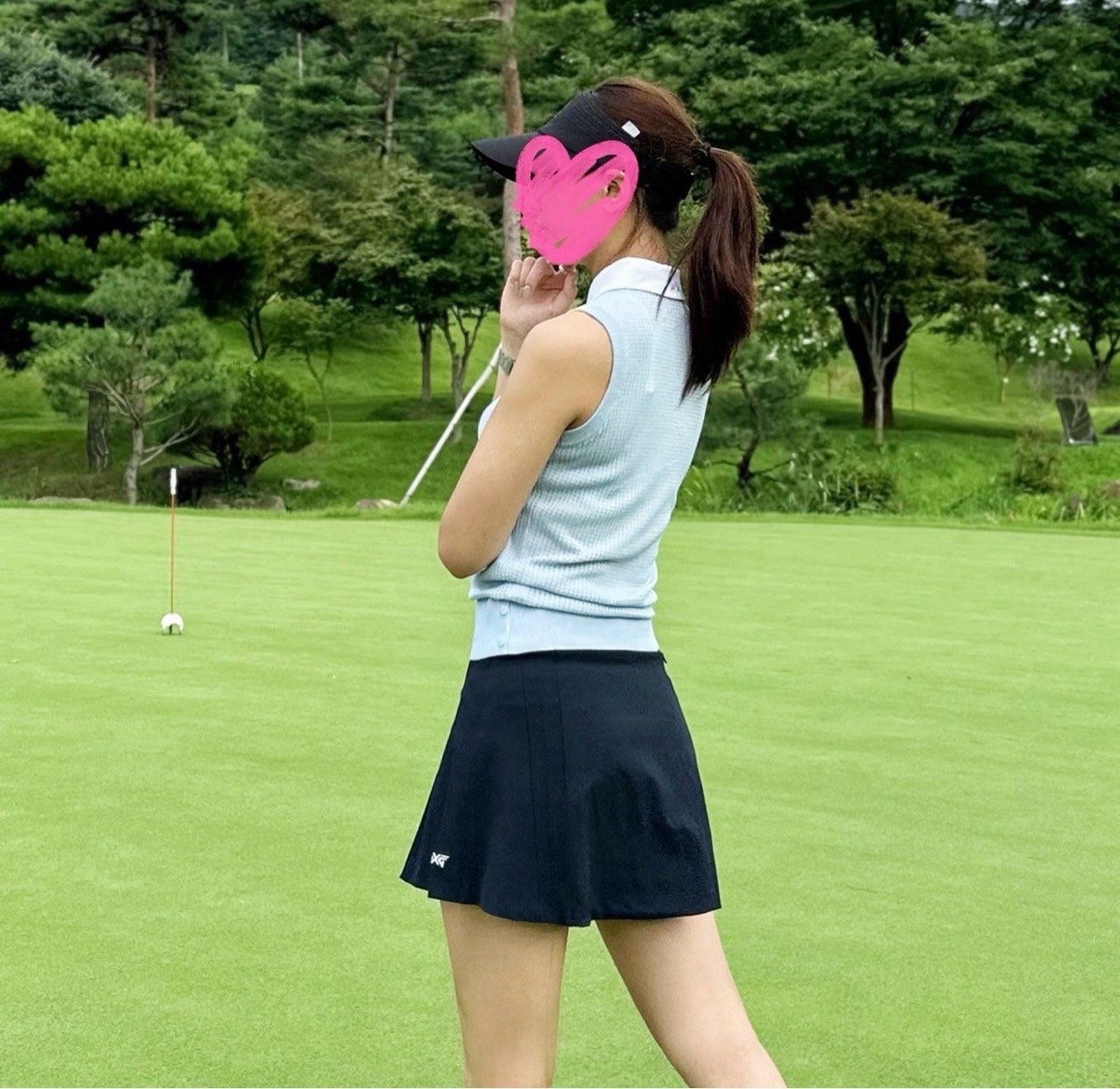 PXG-상의-국내배송 우먼 썸머 카라 슬리브리스 스웨터 (WOMEN)