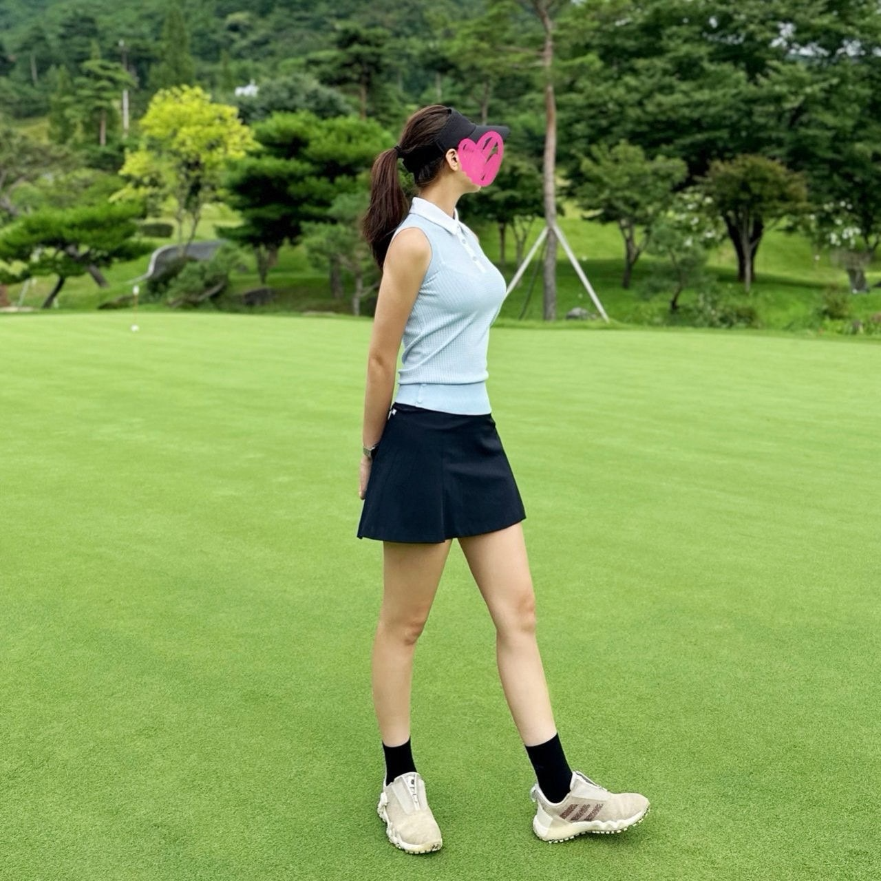 PXG-상의-국내배송 우먼 썸머 카라 슬리브리스 스웨터 (WOMEN)