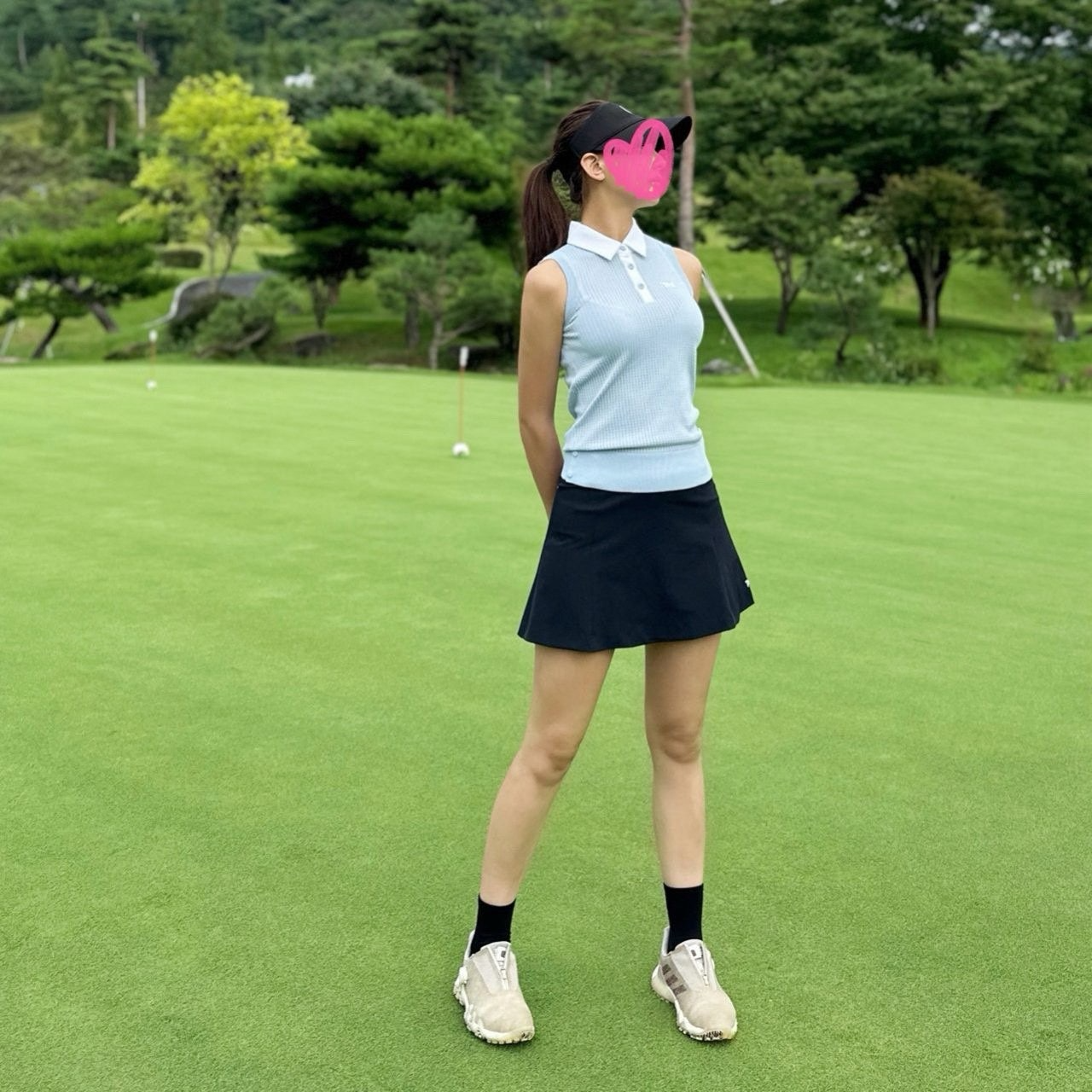 PXG-상의-국내배송 우먼 썸머 카라 슬리브리스 스웨터 (WOMEN)
