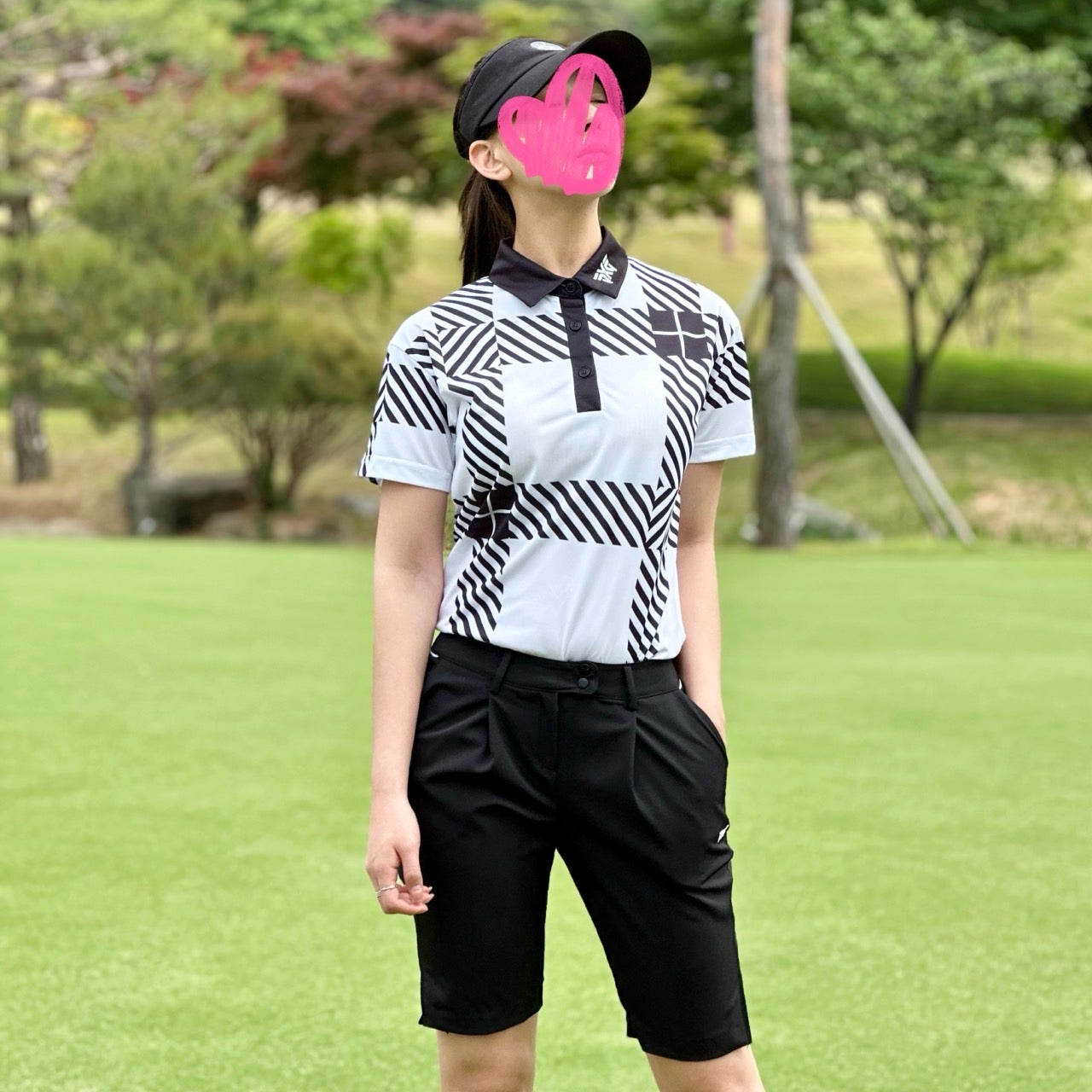 PXG-상의-국내배송 우먼 썸머 패턴 쇼츠 슬리브 (WOMEN)
