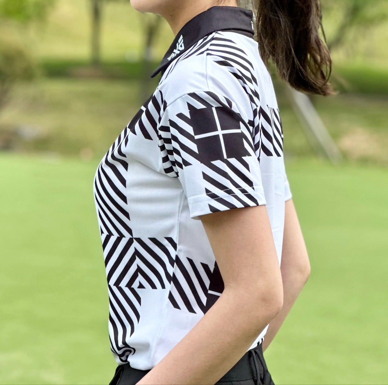 PXG-상의-국내배송 우먼 썸머 패턴 쇼츠 슬리브 (WOMEN)