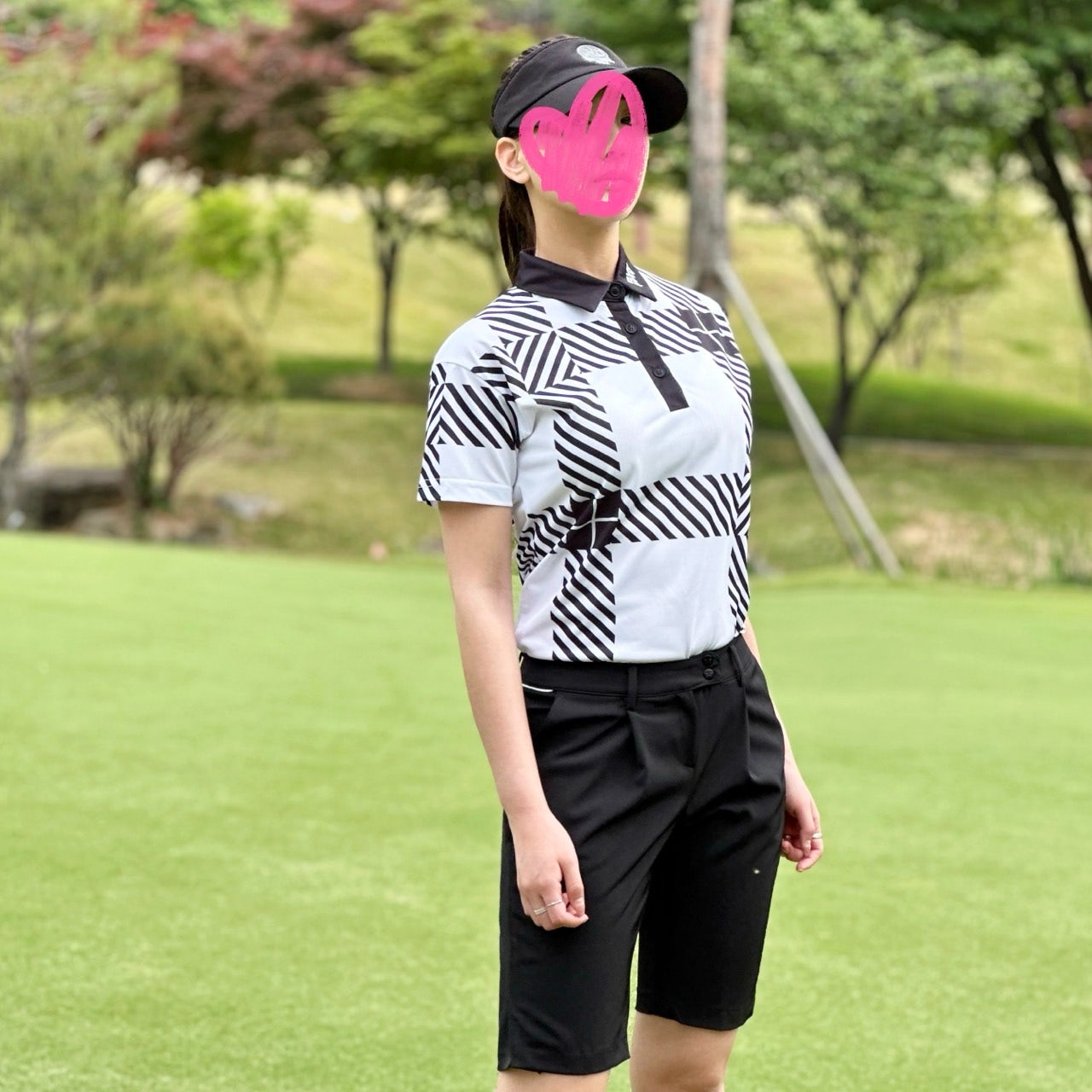 PXG-상의-국내배송 우먼 썸머 패턴 쇼츠 슬리브 (WOMEN)