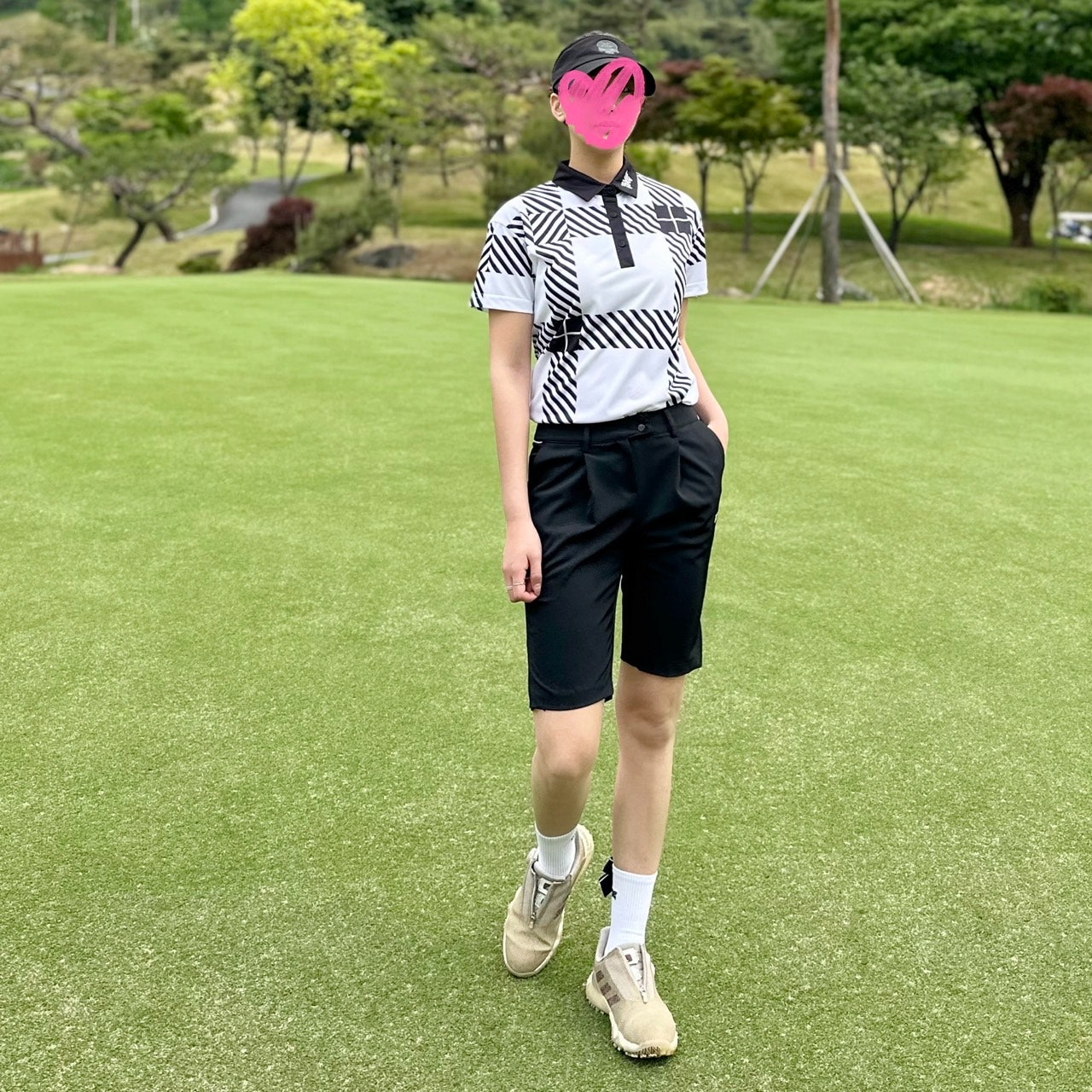 PXG-상의-국내배송 우먼 썸머 패턴 쇼츠 슬리브 (WOMEN)