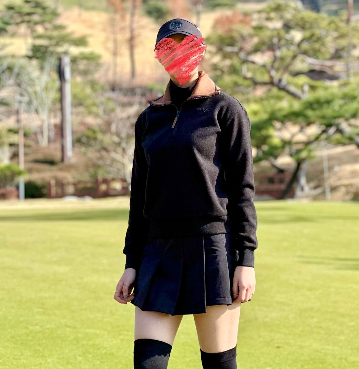 PXG-상의-국내배송 우먼 윈터 와이드 카라 LS 티셔츠 (WOMEN)