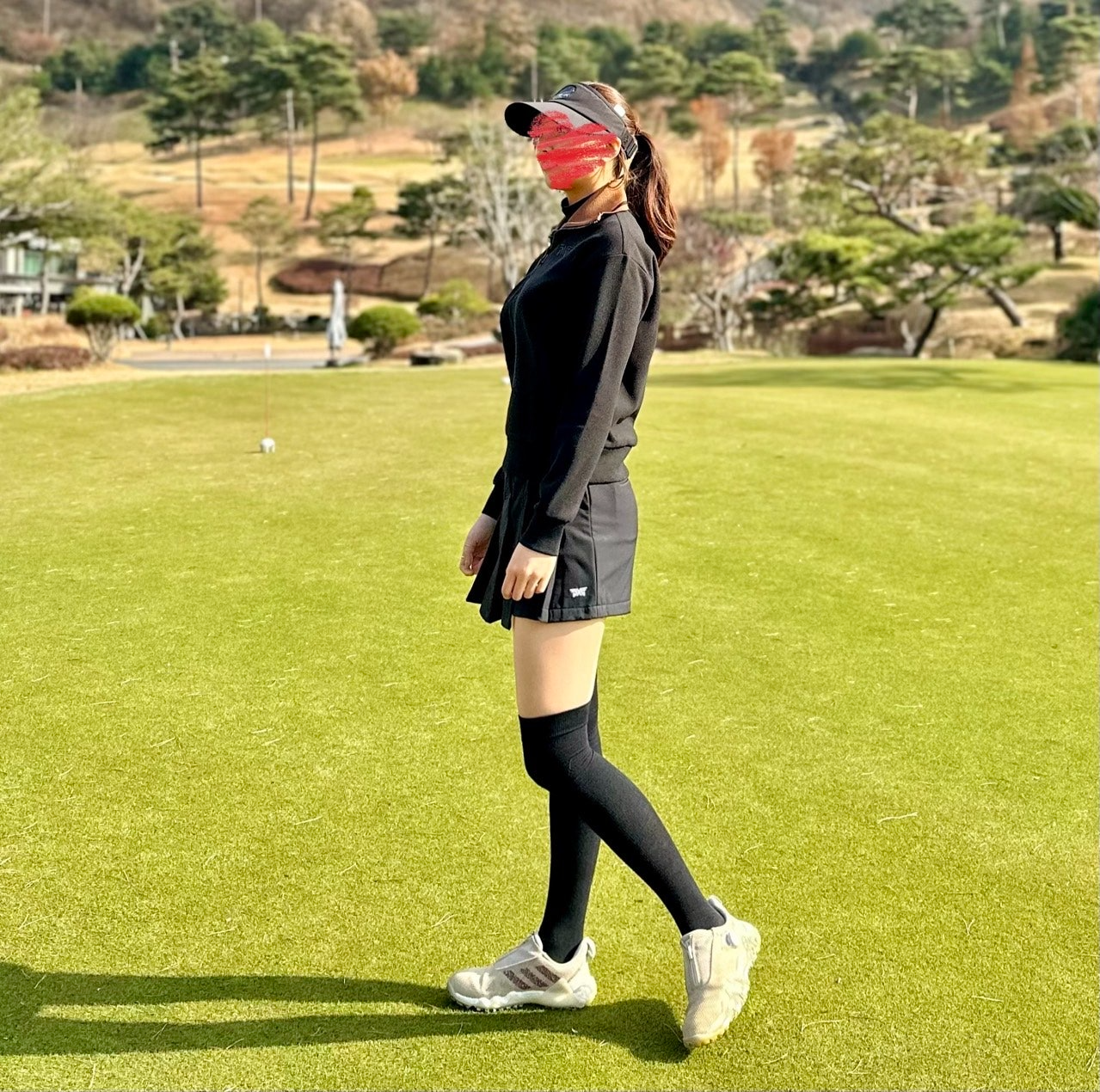 PXG-상의-국내배송 우먼 윈터 와이드 카라 LS 티셔츠 (WOMEN)